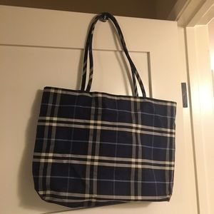 Burberry Plaid Tote